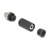 Conector M12 codificación A 3 polos macho DeLOCK 60566 conexión por tornillo negro