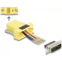 DeLOCK 67110 Kit de montaje de D-Sub 15 pines macho a RJ45 hembra, amarillo