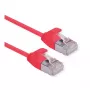 ROLINE GREEN Cable de parcheo U/FTP Cat.6A (Clase EA), LSOH, delgado, rojo, 0,15 m
