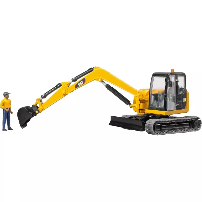 Brudder CAT miniexcavadora con operario