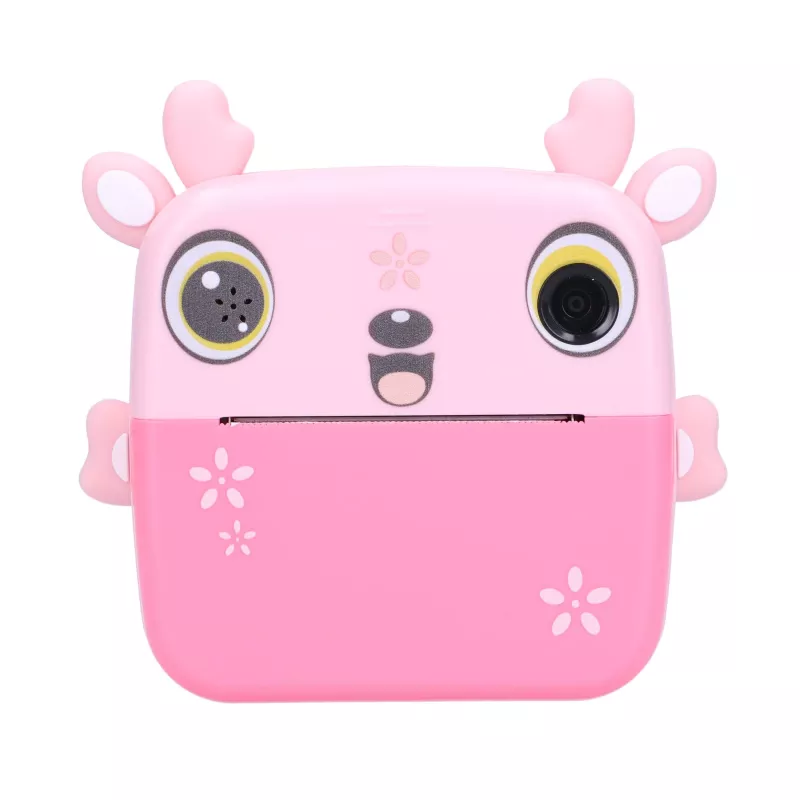 Extralink Set | Impresora térmica EPP-005 Rosa + Papel térmico 3 rollos | fawn