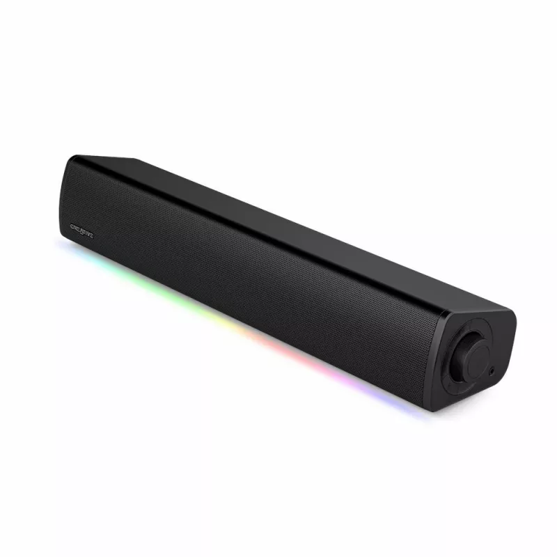 Sound Blaster GS3 barra de sonido gaming compacta con RGB y tecnología SuperWide, alimentada por USB, Bluetooth 5.4, salida de auriculares para PC y Mac