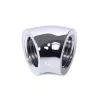 Alphacool 17593 conector de manguera a 45°, G1/4 hembra a G1/4 hembra, cromado