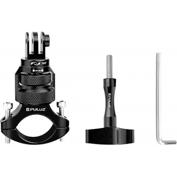 Soporte de manillar 360° de aluminio PULUZ para action cameras (negro)