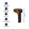Lector de códigos de barras inalámbrico QOLTEC 50878 1D/2D con base de carga