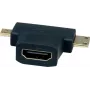 VALUE adaptador HDMI con Ethernet - HDMI hembra a mini HDMI, micro HDMI macho