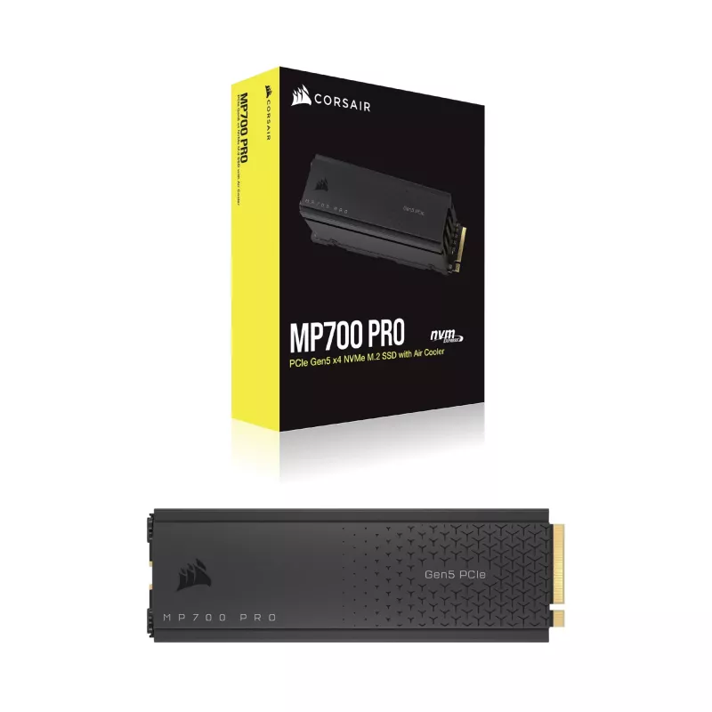 CORSAIR MP700 PRO - SSD - 1TB - interno - M.2 2280 - PCI Express 5,0 x4 (NVMe) - AES de 256 bits (CSSD-F1000GBMP700PRO)