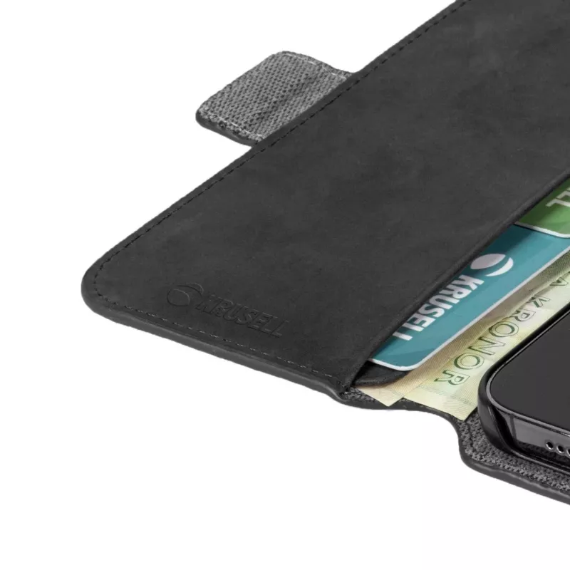Funda cartera Krusell 62396 para iPhone 13 Pro Max 17 cm negro