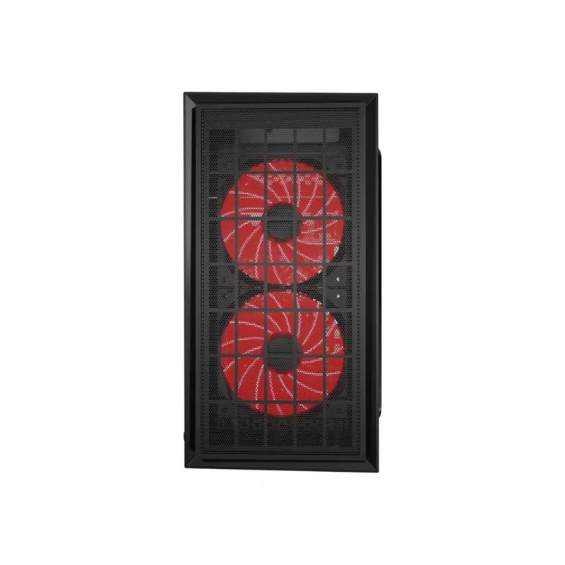 Caja de PC con diseño gaming GEMBIRD CCC-FORNAX-950R 3 ventiladores de 12 cm rojos
