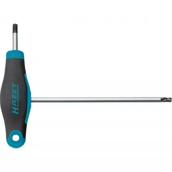 Destornillador 829KKT-T10, con mango en T azul/negro, con punta esférica