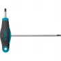 Destornillador 829KKT-T10, con mango en T azul/negro, con punta esférica
