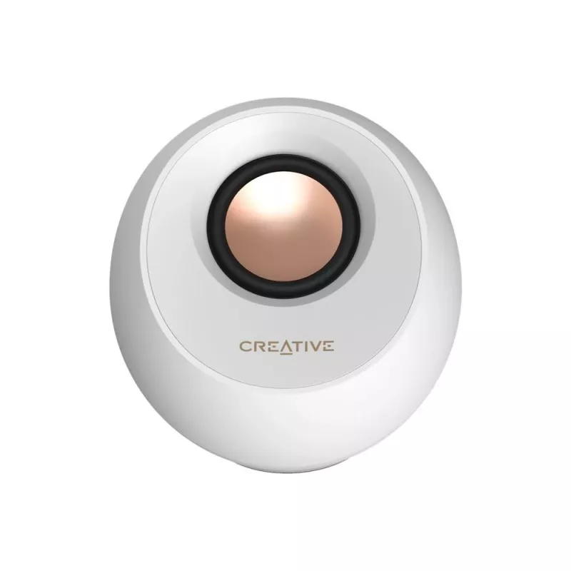 Creative Labs Pebble Pro blanco jack USB-A/C Bluetooth amplificador digital - altavoces - Bluetooth 5 (51MF1710AA003)