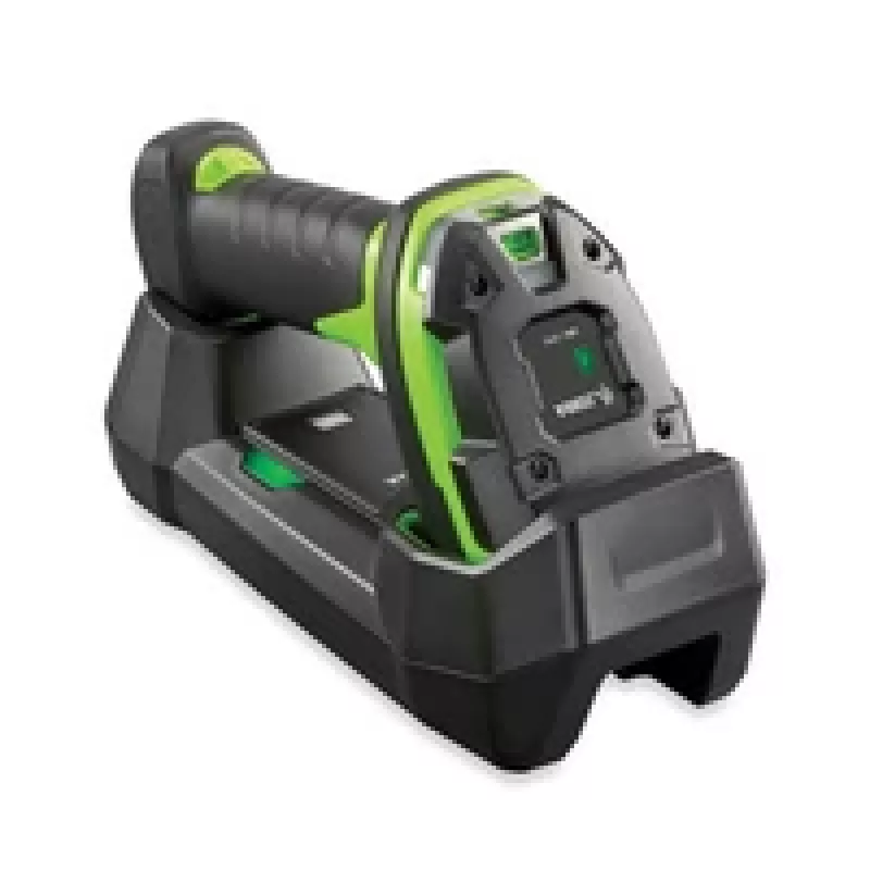 Zebra DS3678-XR: robusto, captura de imágenes en área, alcance extendido (SE58), inalámbrico, FIPS, puntero láser verde, verde industrial, motor de vibración