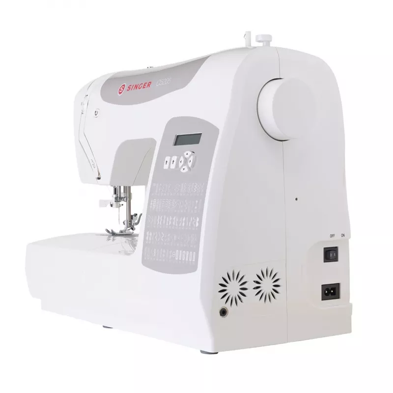Máquina de coser computarizada SINGER C5205 Eléctrica Gris Blanco 1 paso
