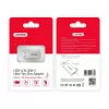 Unitek A1034NI adaptador de USB-A macho a USB-C hembra, USB 3.1 Gen1, plateado