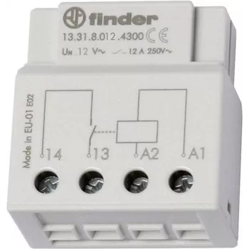 Relé Finder para caja empotrada o caja de interruptor 13.31.8.012.4300 12 V/AC 1 contacto de cierre 12 A 250 V/AC (13.31.8.012.4300)