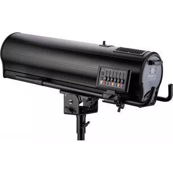 EUROLITE LED SL-1000 MFZ DMX proyector con flightcase — cabezal móvil LED, control DMX, zoom motorizado