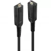 Lindy Cable Micro HDMI 18G híbrido de fibra óptica de 10 m con conectores HDMI y DVI desmontables