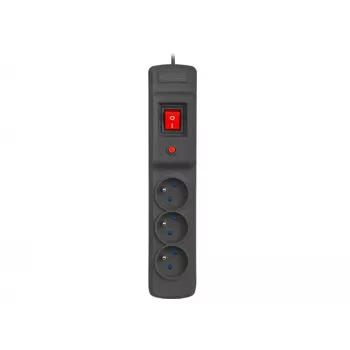 Protección contra sobretensiones ARMAC M3/15/CZ 1,5 m negro 3 tomas regleta con cable