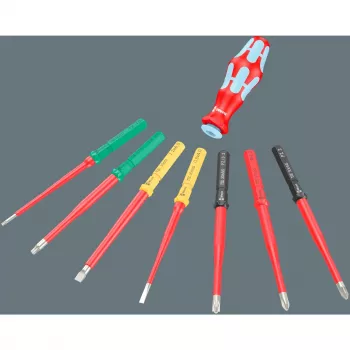Wera Kraftform Kompakt VDE acero inoxidable 17 juego de destornilladores extra finos (05006631001)