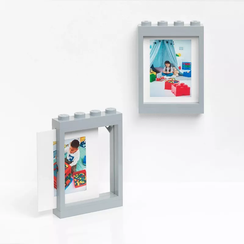 Marco de fotos Room Copenhagen LEGO Marco de fotos Gris piedra Gris claro