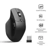 Ratón Keychron M6 para diestros universal — óptico, RF inalámbrico + Bluetooth + USB-C, 30000 DPI, negro