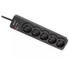 Tracer PowerGuard PRO negro 5 tomas de corriente AC 1,6 m 3680 W