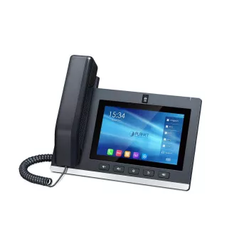 Teléfono de conferencia IP PLANET ICF-2000 alta definición 7 pulgadas táctil negro