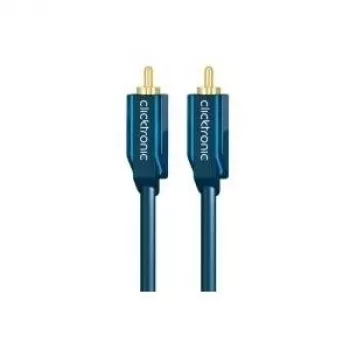 Cable de audio (conector RCA macho/conector RCA macho), 50 ohmios – 3,0 m Cable coaxial RCA para un sonido dinámico – Cable de audio (conector RCA macho/conector RCA macho), 75 ohmios