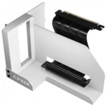APNX Kit de montaje vertical de GPU GAZU-1045 Blanco — soporte vertical de GPU para cajas de PC, acabado blanco