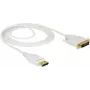 Adaptador de cable de vídeo DeLOCK 83814 2 m DisplayPort DVI blanco