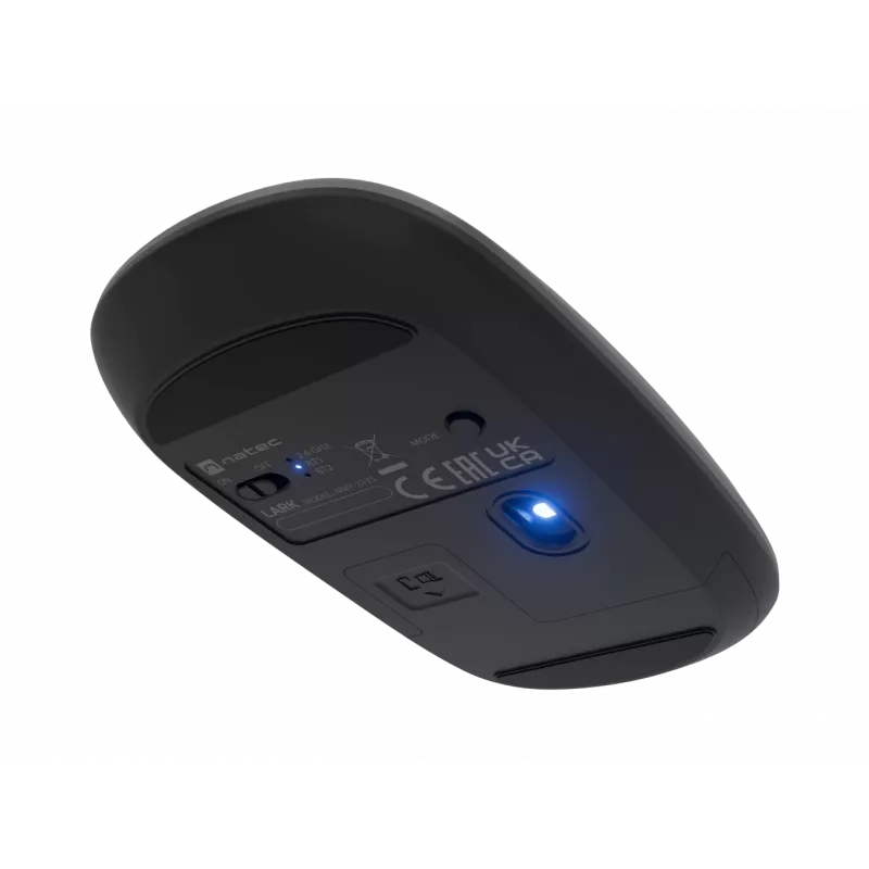 Ratón Natec | Lark | Inalámbrico | 2,4 GHz, Bluetooth | Antracita
