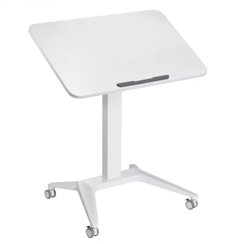Mesa móvil para portátil MACLEAN MC-453W con regulación neumática de altura, altura máx. 109 cm