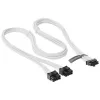 Seasonic Cable adaptador PCIe 12VHPWR - (Blanco, 0,75 metros)(SS2X8P-12VHPWR-600/Blanco)