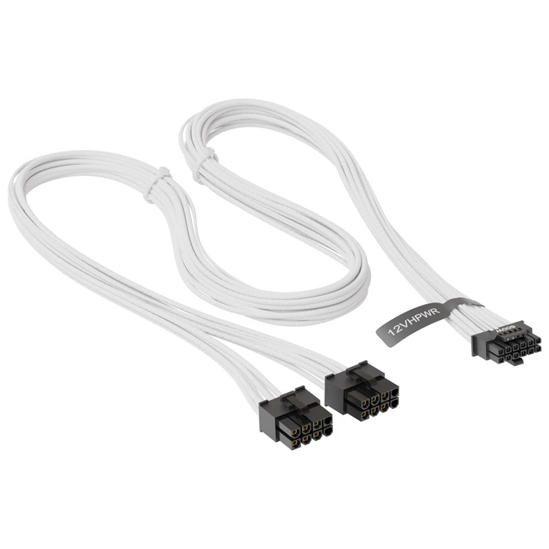 Seasonic Cable adaptador PCIe 12VHPWR - (Blanco, 0,75 metros)(SS2X8P-12VHPWR-600/Blanco)