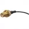 Cable coaxial MikroTik ACSMAUFL conector hembra SMA recto de 1 m negro