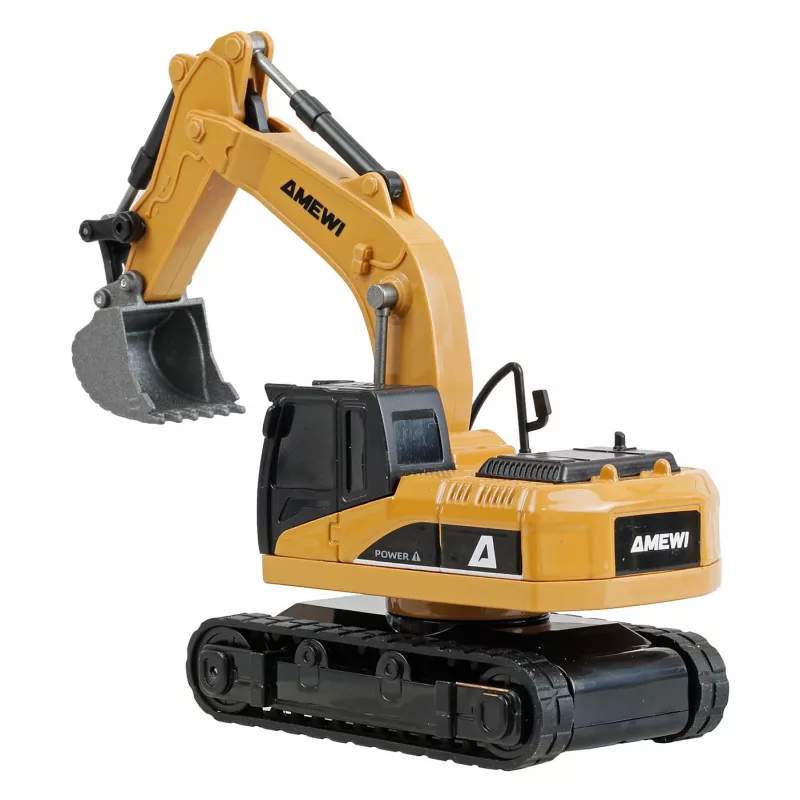 Excavadora modelo RC Amewi 22744 escala 1:64, motor eléctrico, LiPo 200 mAh, para niños a partir de 6 años