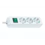 Regleta de enchufes Brennenstuhl Eco-Line con interruptor [3 tomas, blanca, 5m]