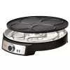 Adler AD 3093 Crepera eléctrica de doble cara 2 en 1, 1600 W, negro