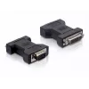 Delock - Adaptador VGA - DVI-I (H) a HD-15 (VGA) (M) - tornillos moleteados (65017)