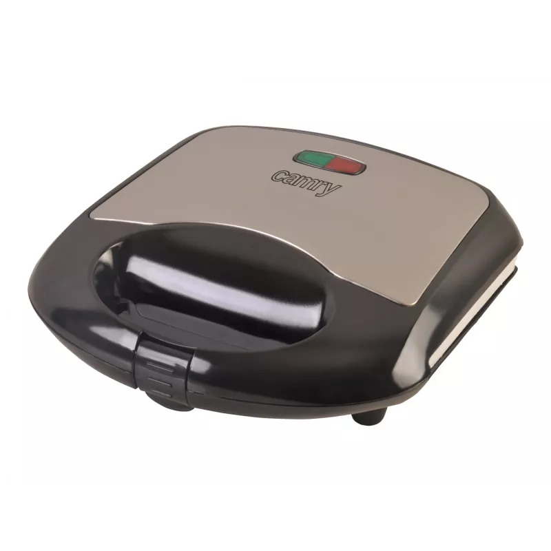 Sandwichera Camry Premium CR 3018 700 W negra, plateada