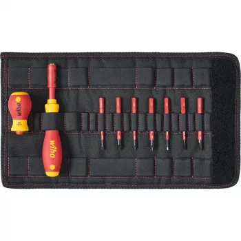 Set de destornilladores Wiha slimVario Starter-Set 41232 (MPN 2831T901) — puntas aisladas y mango ergonómico