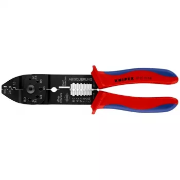 Knipex 97 21 215 B herramienta de crimpar negro, azul, rojo