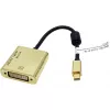 Adaptador de cable de vídeo ROLINE 12.03.3176 Mini DisplayPort a DVI-D 0,1 m