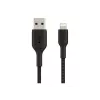Cable trenzado USB-Lightning 1 m negro