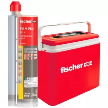 Fischer FIS V Plus 360 S mortero de inyección de alto rendimiento, 8 cartuchos
