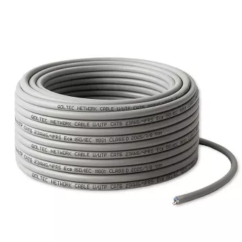 Cable de red UTP QOLTEC CAT6 50 m cobre (Cu) gris