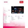 TV TCL 85P81K 85 pulgadas QLED 4K, clase de eficiencia energética F