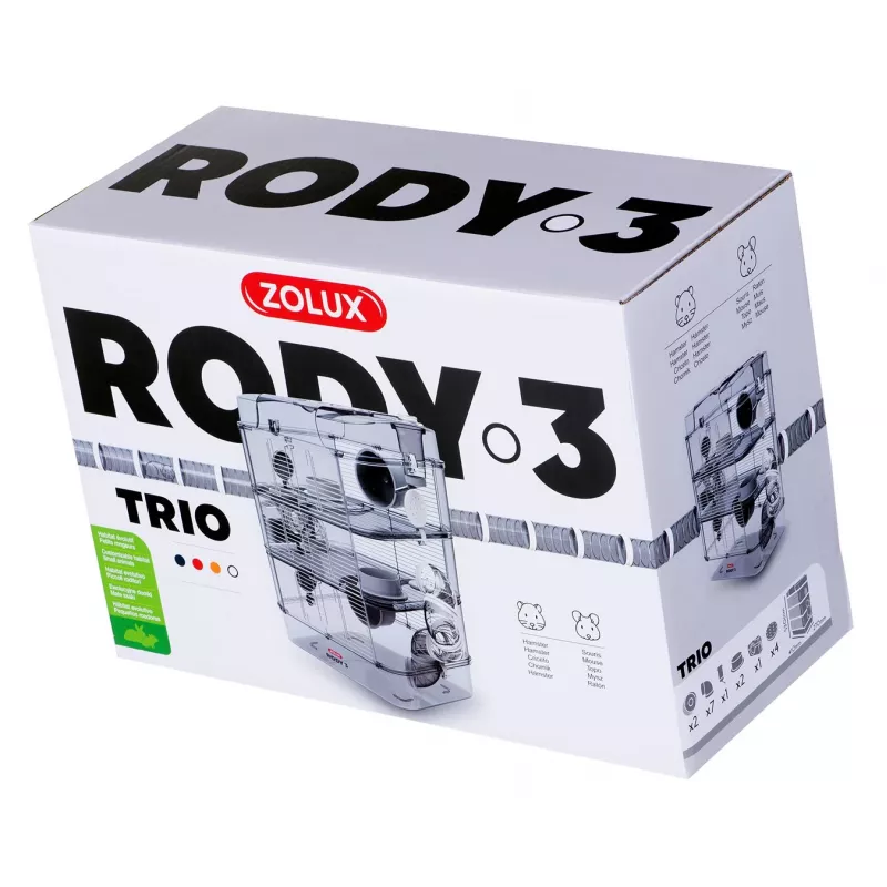 ZOLUX Rody3 Trio blanco - jaula para roedores - 1 ud.