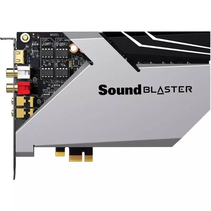 Tarjeta de sonido Creative Labs SoundBlaster AE-9 — reproducción y grabación de 32 bits / 384 kHz